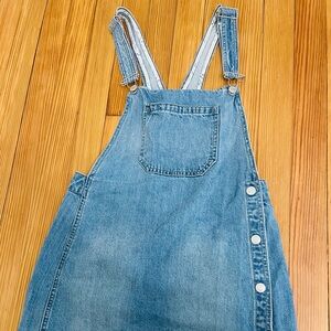 Free People Louise denim skirt overalls ~ size 8
